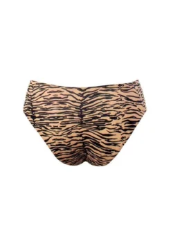 Liliana Montoya GAiA Rainforest Tiger Front Tie Bandeau Top & Cheeky Bottom Set -Beautiful Swimwear montoya apparel accessories clothing swimwear liliana montoya gaia rainforest tiger front tie bandeau top cheeky bottom set 28106110042210
