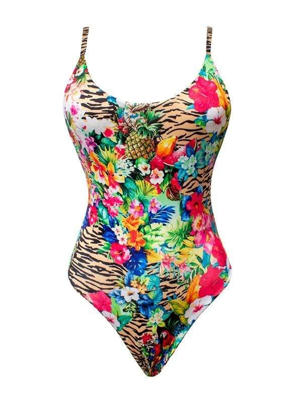 Liliana Montoya GAiA Rainforest Tiger Adjustable Strap One Piece Trikini 1 Liliana Montoya GAiA Rainforest Tiger Adjustable Strap One Piece Trikini