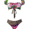 Liliana Montoya GAiA Amazonia Jaguar Puffed Short Sleeve Bandeau & Cheeky Bottom Set