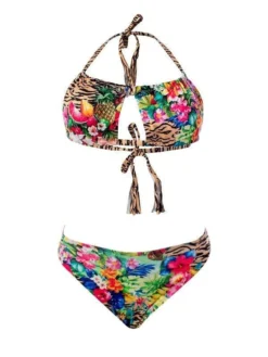 Liliana Montoya GAiA Rainforest Tiger Bandeau Top & Cheeky Bottom Set