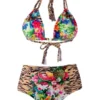 Liliana Montoya GAiA Rainforest Tiger Triangle Top & High Waist Bottom Set