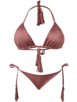 Liliana Montoya GAiA Coachela Triangle Top & Side Tie Cheeky Bottom Set